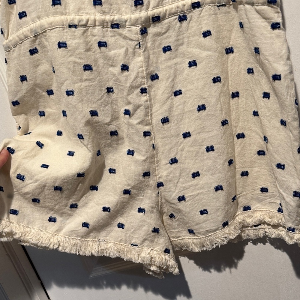 Aerie Cream Jumpsuit with Navy Pattern - Picture 7 of 8